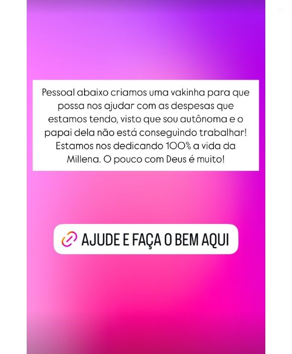 Atriz mirim Millena Brandão, do SBT morreu: família formou vaquinha virtual para custear internação e tratamento da criança