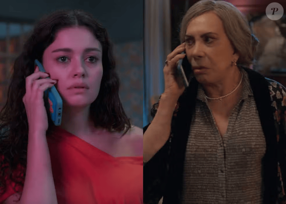 Gerluce (Sophie Charlotte) reage mal quando Josefa (Arlete Salles) sugere contar ao pai da menina sobre a gravidez