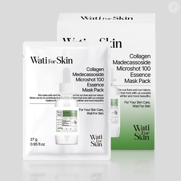 8. Collagen Madecassoside Microshot 100 Essence Mask (Wati for Skin) - Pack 10 un | R$ 149,90 - com foco em hidratação e efeito calmante, essa máscara reúne Colágeno Hidrolisado e Madecassoside, conhecido por suas propriedades reparadoras, promovendo firmeza e elasticidade