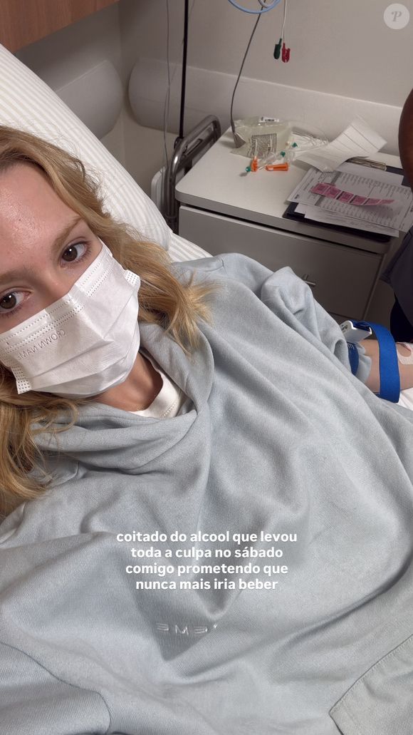 Isa Scherer ainda brincou dizendo que suspeitava que estava com ressaca devido às bebidas do aniversário