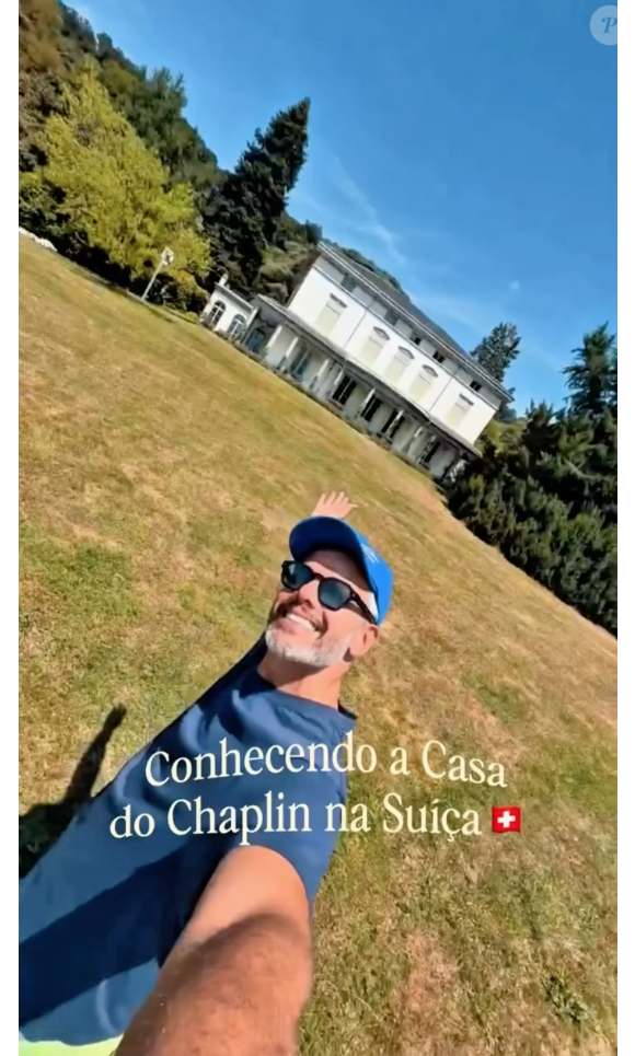 Mansão de Charles Chaplin foi visitada por Otaviano Costa, que contou os detalhes em suas redes sociais