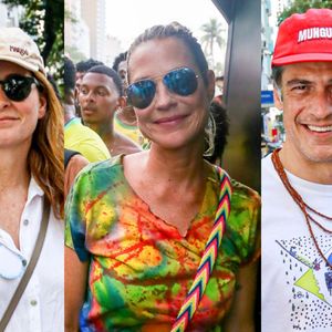 Claudia Abreu, Luana Piovani e Mateus Solano marcaram presença na manifestação que aconteceu em Copacabana