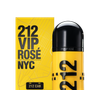 A fragrância 212 VIP Rosé Cab traduz esse mesmo clima na perfumaria. A abertura com notas frutadas e luminosas chama atenção de imediato, enquanto o fundo quente de baunilha e patchouli entrega profundidade e uma sensualidade mais ousada.