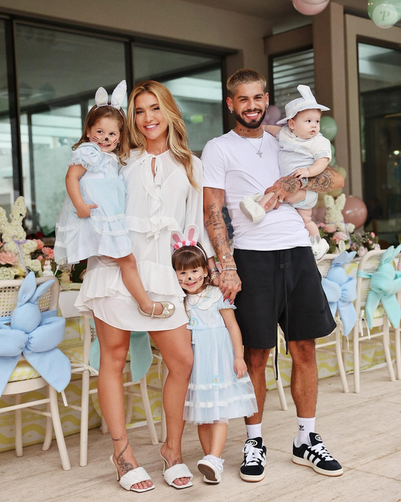 Virgínia Fonseca e Zé Felipe são pais de três filhos: Maria Alice, de 4 anos, Maria Flor, de 3, e José Leonardo, de 1