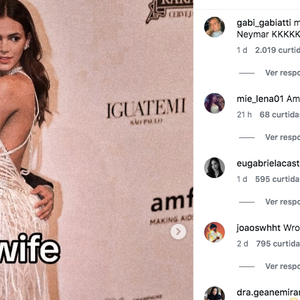 Fãs brasileiros comentaram na publicação ironizando a confusão envolvendo Neymar, Bruna Biancardi e Bruna Marquezine