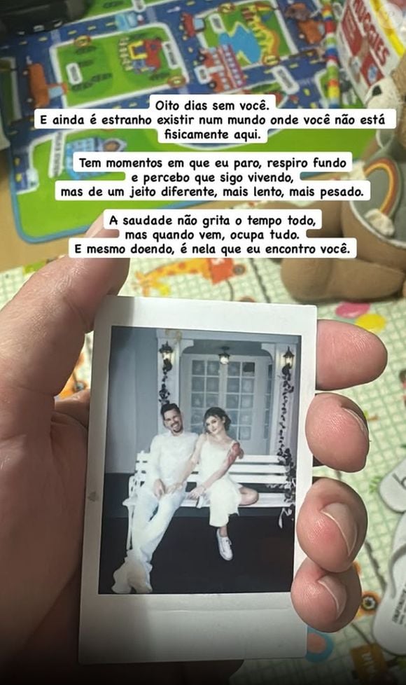 Lucas Borbas desabafou uma semana após a morte de Isabel Veloso