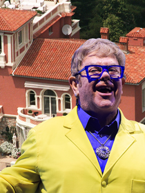 Localizada no topo do Mont Boron, com vários quartos e 1.020 m² de área construída: Elton John mantém uma tradicional vila dos anos 1920 em Nice, na França; 'palácio amarelo' do eterno Rocketman exala sofisticação e tem vista panorâmica para o Mar Mediterrâneo