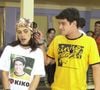 Alexandre Slaviero, no auge, com Gisele Frade na novelinha 'Malhação'