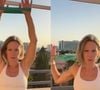Este exercício trabalha os ombros, braços e parte superior das costas, incluindo os deltóides posteriores e rotadores externos, ajudando a fortalecer os músculos e estabilizar os ombros. Também ativa o core.