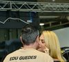 Ana Hickmann e Edu Guedes se beijaram antes de corrida em SP