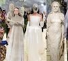 Os famosos podem tudo? De estátua viva a rosto tampado e 'obsessor' nas costas: os 16 looks mais SURREAIS do Met Gala 2026