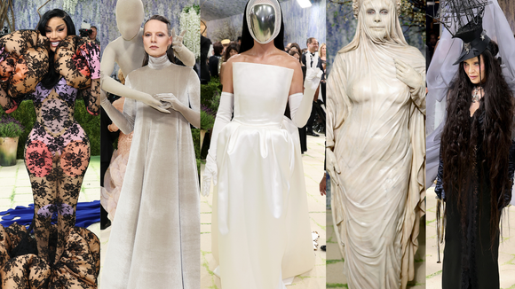 Os famosos podem tudo? De estátua viva a rosto tampado e 'obsessor' nas costas: os 16 looks mais SURREAIS do Met Gala 2026