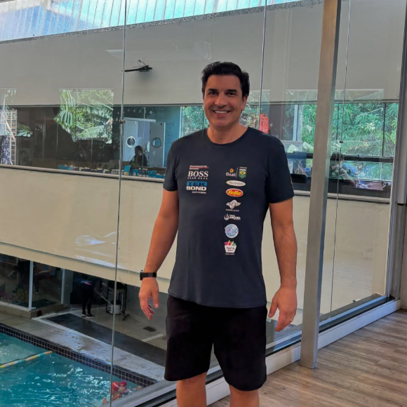 Edu Guedes é adepto à prática dos exercícios físicos.