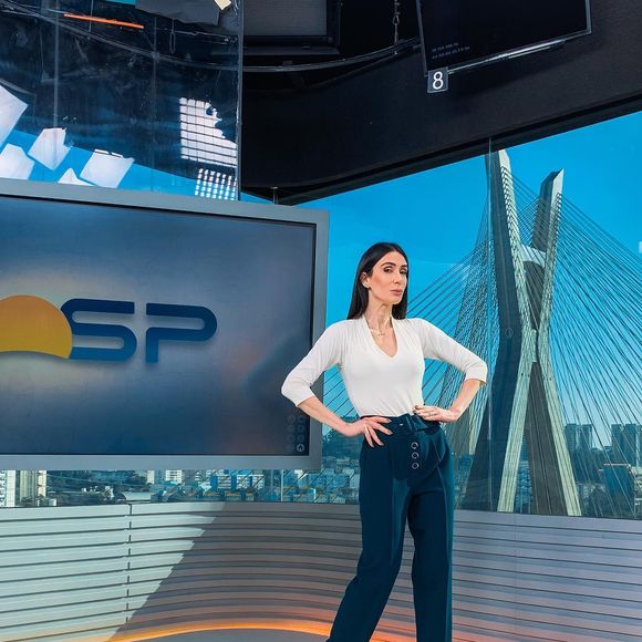 O jornal mais famoso de Michelle Barros na Globo foi o 'Bom Dia São Paulo', que comandou de 2018 a 2022