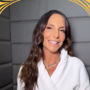 Ivete Sangalo também mostrou os bastidores do Estação Verão Show, em Praia Grande, no litoral de São Paulo, onde se apresentou