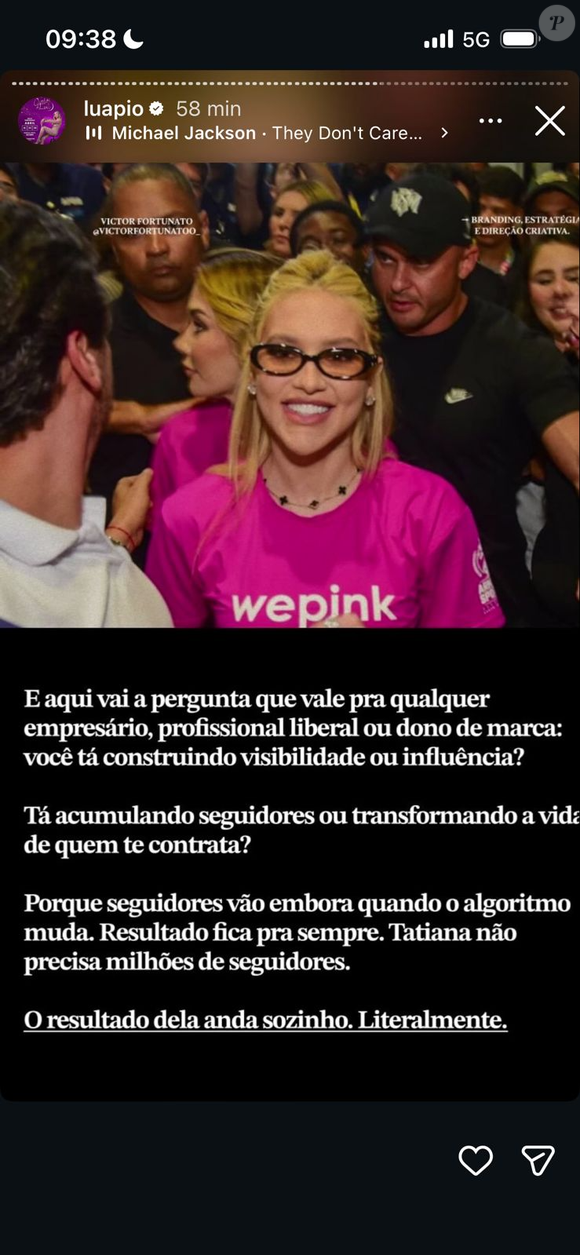 Comparação entre Virginia Fonseca e cientistas viralizou após ser compartilhada por Luana Piovani e dividiu opiniões
