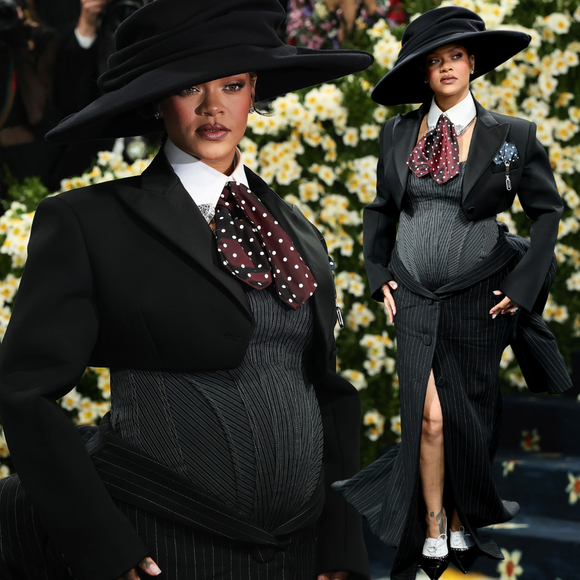 Rihanna está grávida! Com look grifado, cantora encerra o Met Gala 2025 em grande estilo à espera do 3º filho com A$AP Rocky!