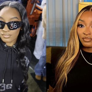 Antes e depois de Simone Biles: ginasta surgiu elegante e poderosa com tom de loiro nos fios