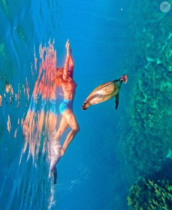 Grazi Massafera mergulha nas águas cristalinas de Fernando de Noronha ao lado da filha Sofia e registra momento especial de conexão com a natureza