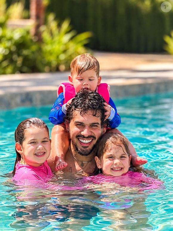 Maria Alice, Maria Flor e José Leonardo são os três filhos de Zé Felipe e Virginia Fonseca