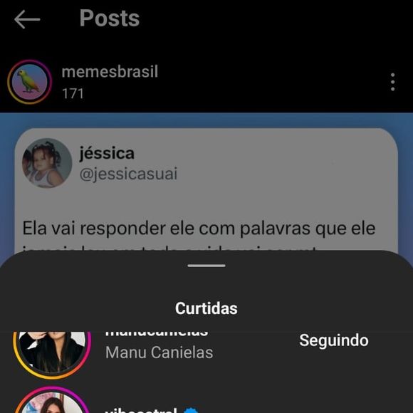 Bruna Marquezine deu like em post que traz ironias a Zé Felipe por conta da briga com Luana Piovani