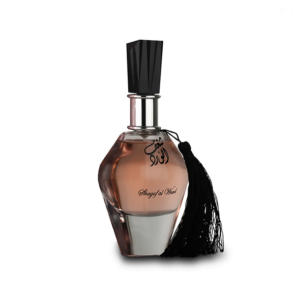 O perfume Shagaf Al Ward vai além de uma simples fragrância floral, evocando jardins luxuosos, dias dourados e sonhos que pedem para ser vividos.