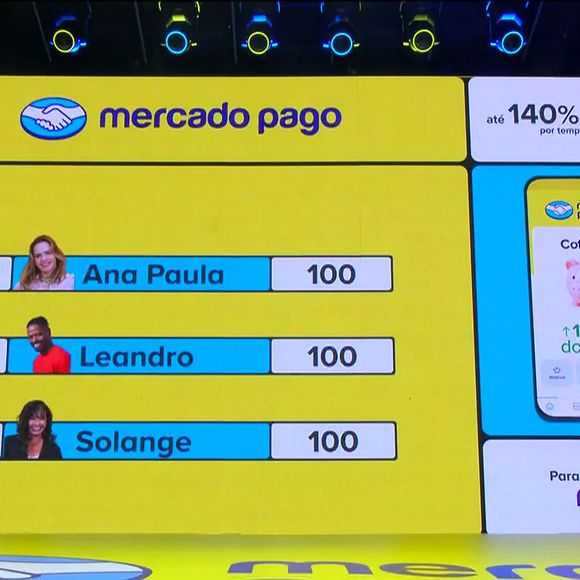 Mais votada pela casa, Solange Couto disputou a Prova Bate e Volta com Breno e Ana Paula