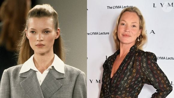 Kate Moss desafiou padrões e criou uma nova estética de beleza nos anos 90. Ela ainda tem o mesmo rostinho que fez história no mundo