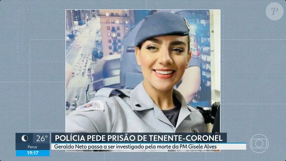 Corpo da soldado Gisele, da PM, foi exumado cerca de um mês após a morte suspeita: agora, marido teve a prisão pedida pela Polícia