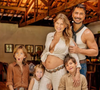 Julio Rocha com a família: Karoline Kleine e os filhos José, de 7 anos, Eduardo, de 5, e Sarah, de 2.