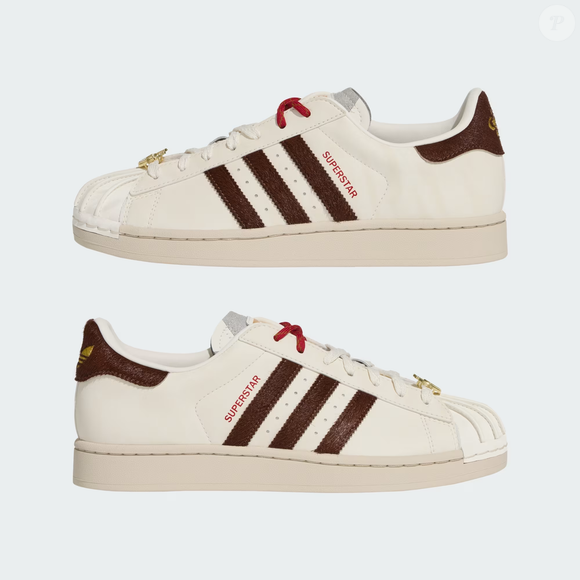 A adidas entra nesse movimento com uma edição especial do Superstar II, um de seus modelos mais icônicos, reinterpretado especialmente para a ocasião.