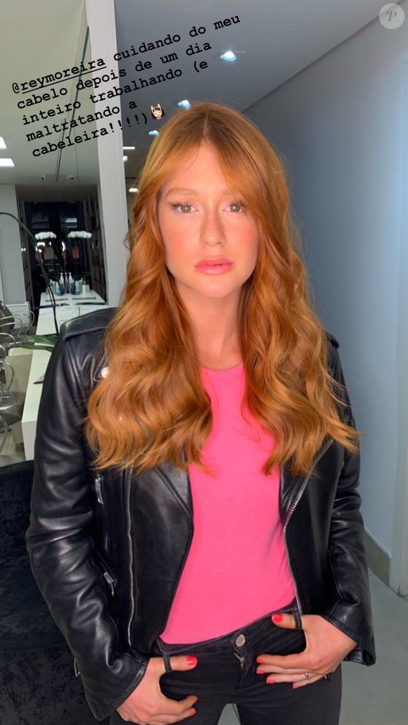 Marina Ruy Barbosa impressiona por brilho no cabelo em foto