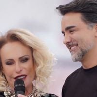 Ana Maria Braga e marido, Fábio Arruda, trocam beijo em rara aparição na TV e Eliana lembra pedido ao diretor: 'Ela merece ser amada e cuidada'
