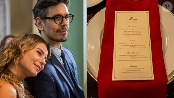 TV Globo divulga cardápio do casamento entre César e Odete, que terá Heleninha e Renato como convidados em 'Vale Tudo'