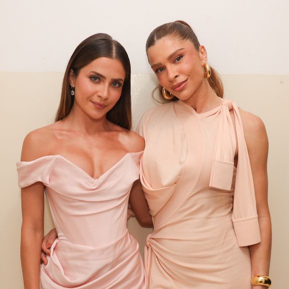Tom de rosa pastel foi escolha comum de Grazi Massafera e Jade Picon no Upfront 2026 da Globo