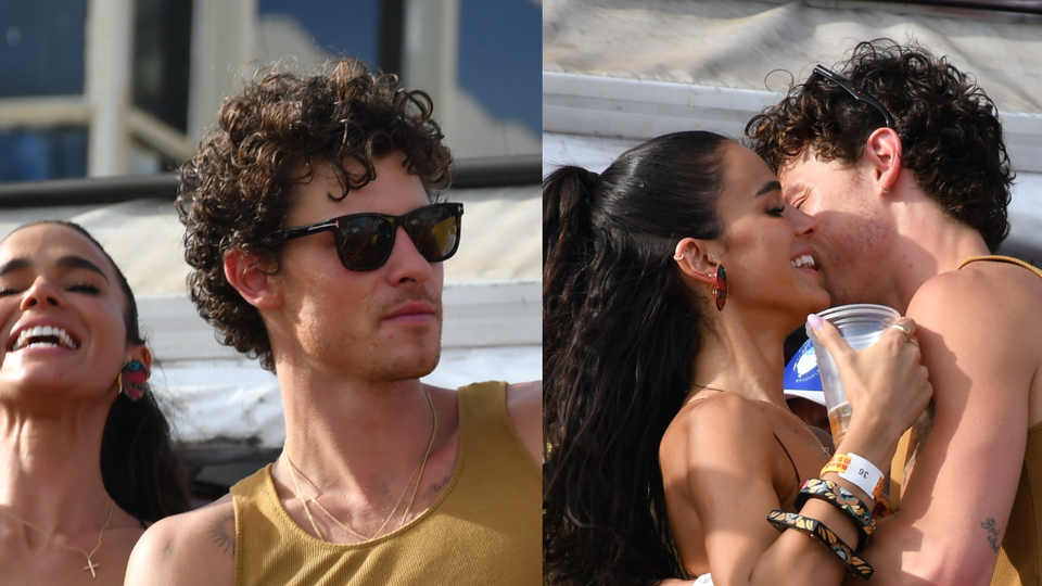 Bruna Marquezine e Shawn Mendes curtem trio de Ivete em clima de romance.
