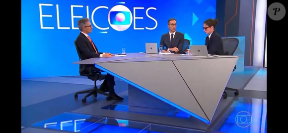 Renata Vasconcellos e César Tralli entrevistaram Romeu Zema em estúdio da Globo