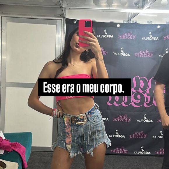 Ana Castela surgiu bem magrinha em fotos antes de seu dedicar aos treinos