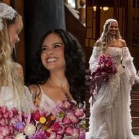 Vestidas de noivas, Marcela Mc Gowan e Luiza Martins entram juntas em casamento com temática mística. Veja fotos!