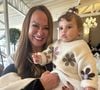 Filha de Neymar, Helena em foto com a avó paterna, Nadine Gonçalves