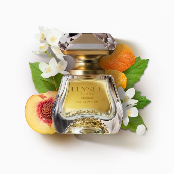 Com notas de framboesa, jasmim sambac e açúcar mascavo, o Elysée Blanc, do O Boticário, aparece como opção mais acessível inspirada em fragrâncias de luxo