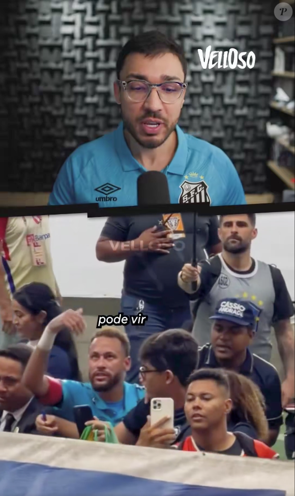 Neymar ainda chamou o torcedor do Remo para resolver a provocação no vestiário