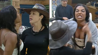 ‘Quem tem passagem na polícia aqui é você': em 'A Fazenda 17', Rayane Figliuzzi leva invertida de Carol Lekker e assessoria da peoa vai à Justiça