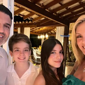 Ana Hickmann é mãe de Alezinho, de 12 anos, enquanto Edu Guedes é pai de Maria Eduarda, de 17 anos