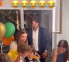 Filho de Rebeca Abravanel e Pato soprou a velinha do bolo de Senor, seu primo e filho de Patricia Abravanel