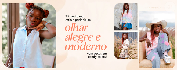O estilo moderno e alegre está presente nos looks de Títi, filha de Giovanna Ewbank, para a campanha de Dia das Mães da Shein.