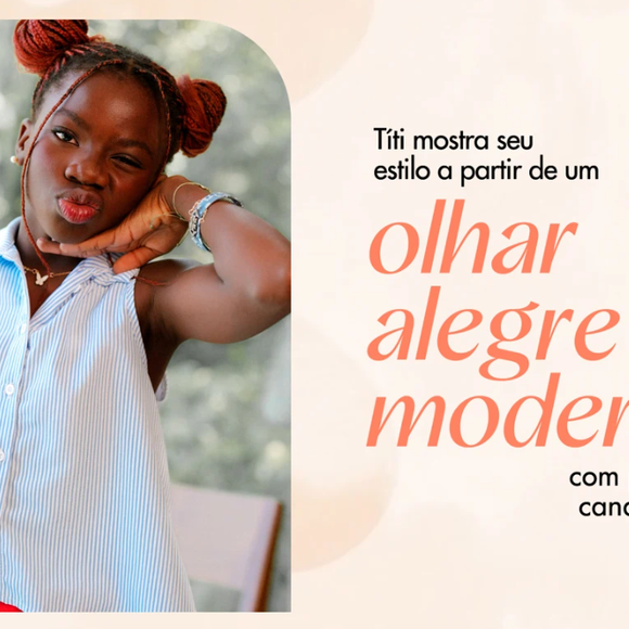 O estilo moderno e alegre está presente nos looks de Títi, filha de Giovanna Ewbank, para a campanha de Dia das Mães da Shein.