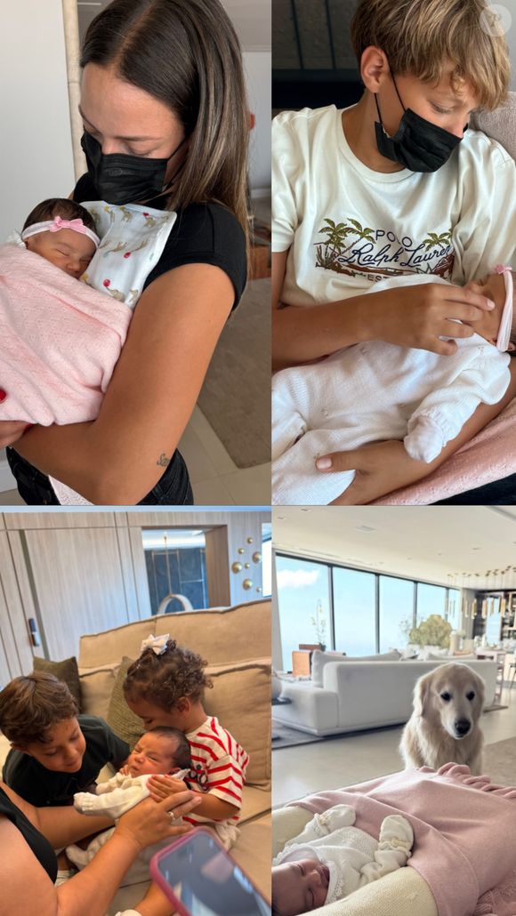 Filho de Neymar, Davi Lucca, conheceu a irmã Mel e Bruna Biancardi fez fotos do encontro