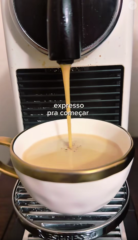 Henrique Fogaça começa o dia tomando uma xícara de café expresso em jejum
