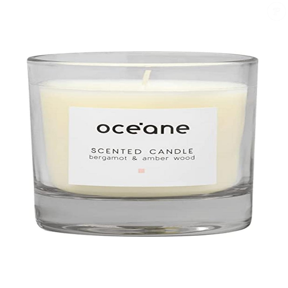 Vela Bergamot & Amber Wood Scented Candle, Océane